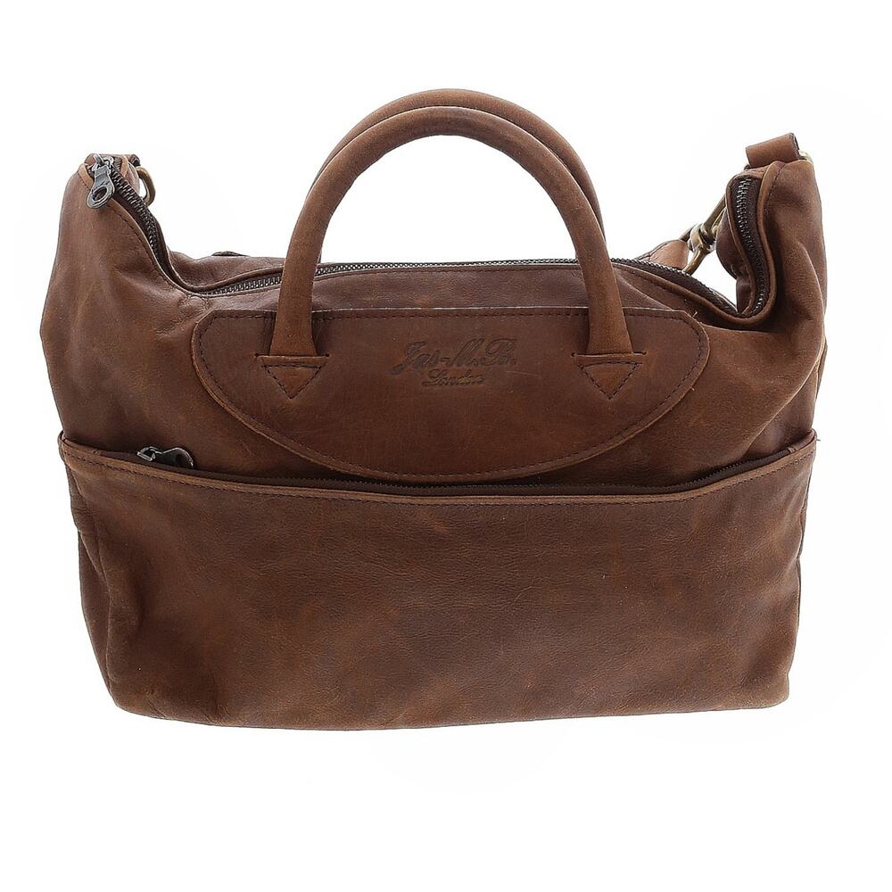 JAS MB London Medium Wings Traveler Bag leather shoulder brown satchel purse